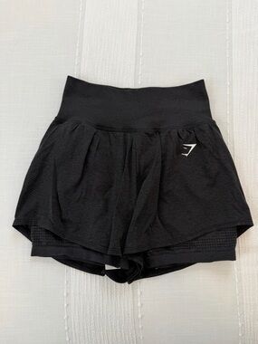 Gymshark Black Women's Double-Layer Training Shorts